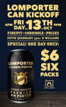 Lompoc Brewing Lomporter Beer Poster Design